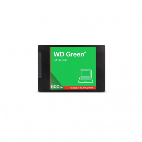 SSD|WESTERN DIGITAL|Green|500GB|3D NAND|Read speed 545 MBytes/sec|2,5"|MTBF 2000000 hours|WDS500G5G0