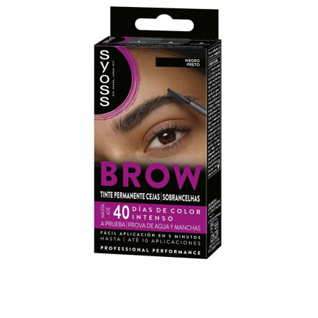 SYOSS BROW TINT permanente cejas #Negro 1 u