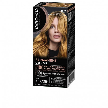 SYOSS PERMANENT COLOR #8.7-Rub Dorad Caramelo 1 u