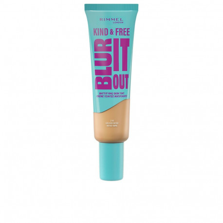 Rimmel London jumestuskreem Kind & Free Blur It Out #210 matt-efektiga 30ml, kuldne beež