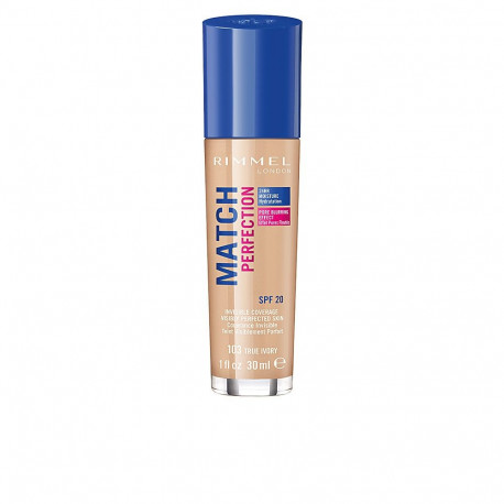 Rimmel London jumestuskreem Match Perfection, #103-true ivory