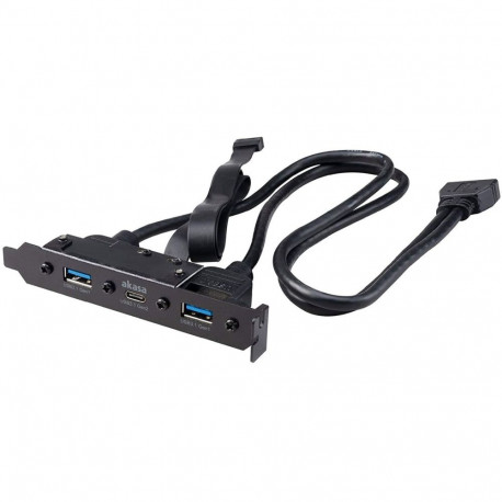 Korpuse tagapaneel Akasa 2xUSB3/1xUSB-C