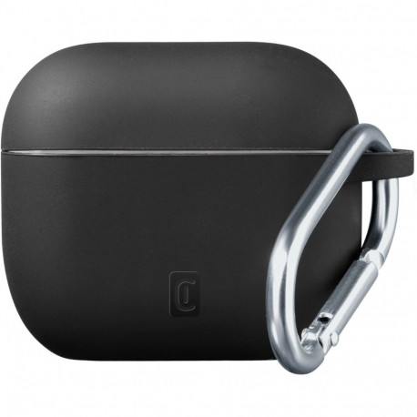 Airpods Pro 3 laadimiskarbiümbris Cellular Line Bounce, must