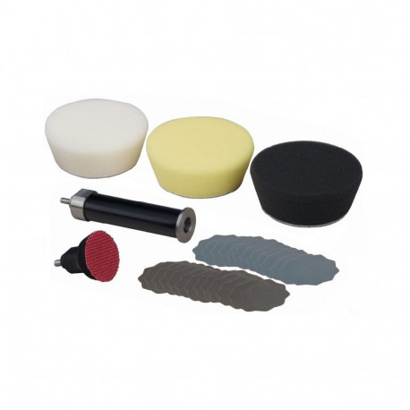 Professional polishing and grinding set incl. grinding disc Ø 30 mm and 80 mm extension