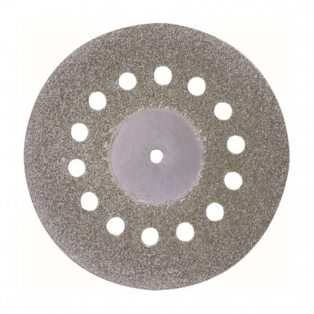 Proxxon diamond cutting disc – 38 mm diameter, 0.6 mm thickness, cooling holes, 2.35 mm shaft, for c