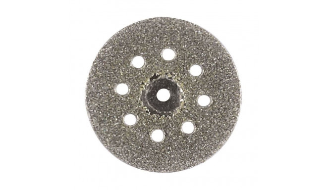 Proxxon diamond-coated cutting discs – 23 mm diameter, 0.6 mm thin kerf, cooling holes, set of 4