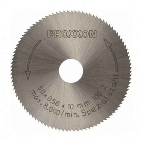 Proxxon circular saw blade 28020 – 50 mm diameter, 100 teeth, high-speed steel with tungsten, vanadi