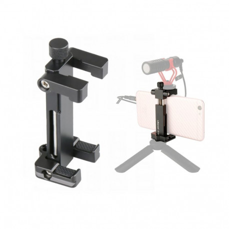 Phone Holder - ULANZI ST-03 Aluminum 1/4" Tripod Mount, 58-104mm Width
