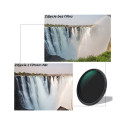 Camera Filter - K&F Concept Adjustable ND Filter ND8-ND128 52mm