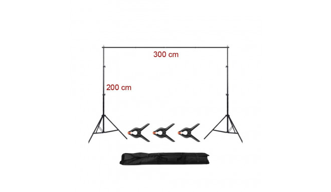 Photography Background Kit - MITOYA Tripod 200cm + 300cm Crossbar
