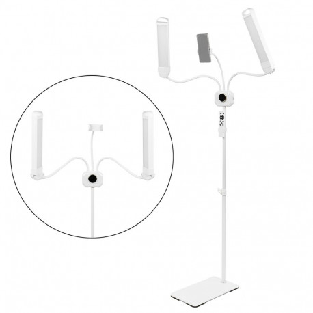 LED Beauty Lamp - MITOYA LUMERA 48W 3000-6000K Tripod Stand White