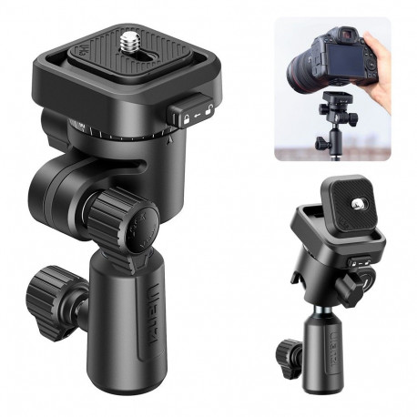Photography Head - Ulanzi TH02 1/4" Ball Head 360° Rotation 90° Tilt 2.5 kg Capacity
