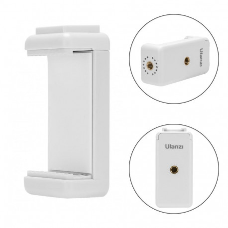 Phone Holder - ULANZI ST-07 Phone Mount for Tripods and Selfie Sticks White