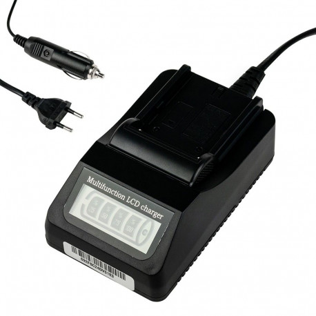 Battery Charger - MITOYA NPF Li-Ion Wall Charger with LCD Display and USB-A Output