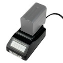 Battery Charger - MITOYA NPF Li-Ion Wall Charger with LCD Display and USB-A Output