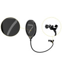 Microphone Accessory - 7ryms Pop Filter Double-Layer Nylon Mesh 13.5 cm