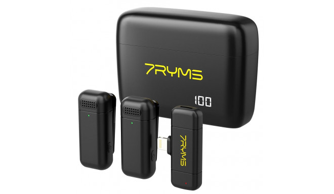 Wireless Microphone - 7Ryms Rimo S1 Lightning, 2 Transmitters, 50m Range