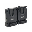 Power Supply Plate - CAME-TV DUAL V-MOUNT for Two Batteries with D-TAP Outputs