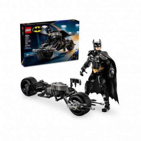 Constructor - LEGO Super Heroes Batman Figure and Batcycle 713 Pieces 260 mm