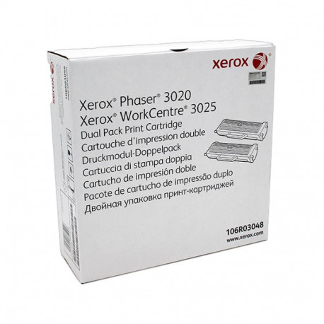 - Toner Cartridge - Xerox DMO 3020 3025 2x1500 Pages Black