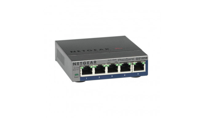 Networking Equipment - Netgear GS105E-200PES 5-Port Gigabit Switch 240x60x155mm