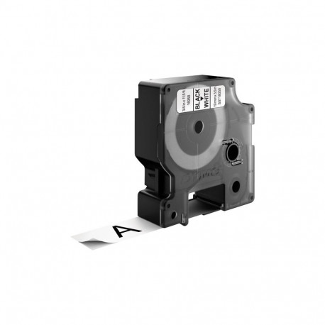 Label Tape - Dymo 16958 D1 Black on White for Difficult Surfaces