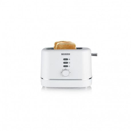 Toaster - Severin AT 4324 2 Slice with Defrost Function and Removable Crumb Tray White