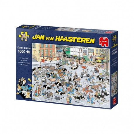 Puzzle - Jumbo Jan van Haasteren Der Vieh-Markt 1000 Pieces 370x275x70 mm