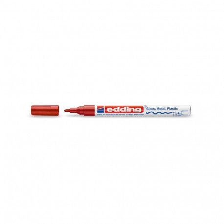 Office Supplies - Edding 751 Paint Marker 1-2mm Tip Red