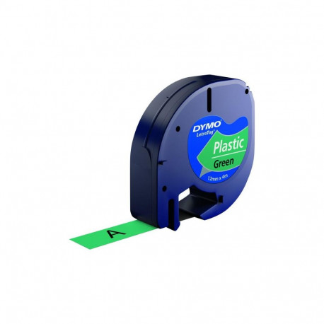 Label Tape - Dymo 91204 Plastic Tape Durable Wipeable Green