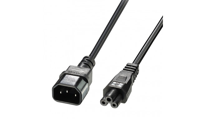Mains Cable - LINDY C5 to C14 Mains Cable, 3 m, Black