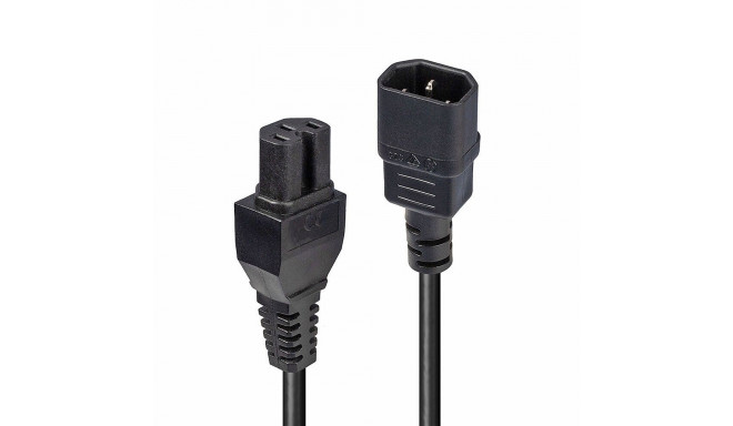 Power Cable - LINDY C14 to C15 Hot Condition Power Cable, 2 m, Black