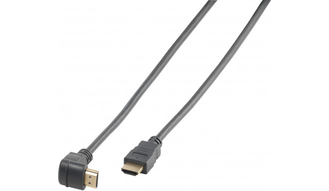 Vivanco cable HDMI - HDMI 1.5m angled