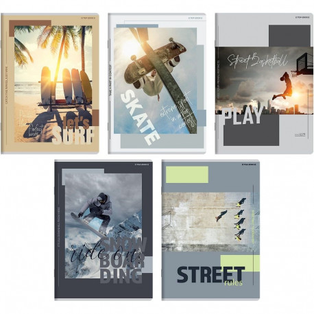 Kaustik A5 60l, 5x5 ruut, Poster, assortii, TOP-2000