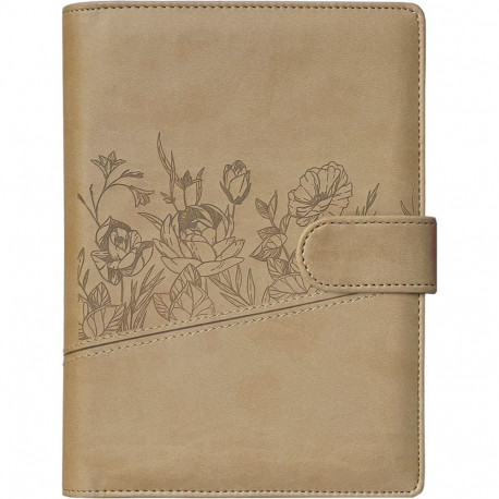 Boss A5 Nädal, horisontaal, beež, spiraalköide, Fashion kaantega 2026a.