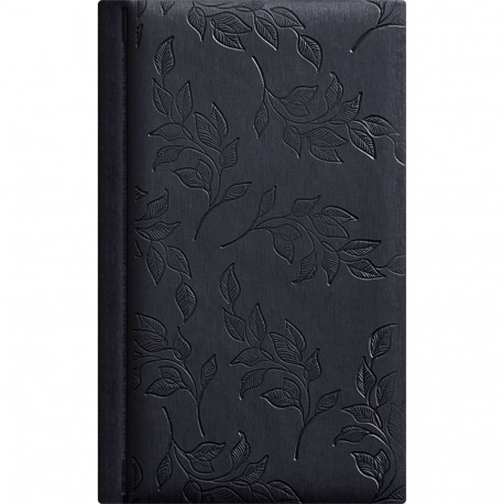 Kalendermärkmik NÄDAL B6 Shining must, kõvaköide, kunstnahast kaantega 2026a.