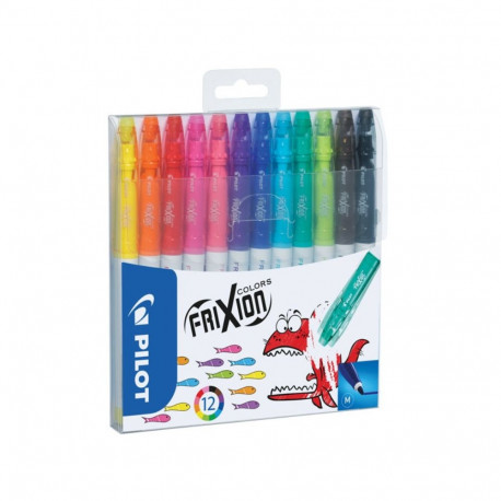 Viltpliiatsid Pilot Frixion Colors, kustutatav, 12 värvi / komplekt