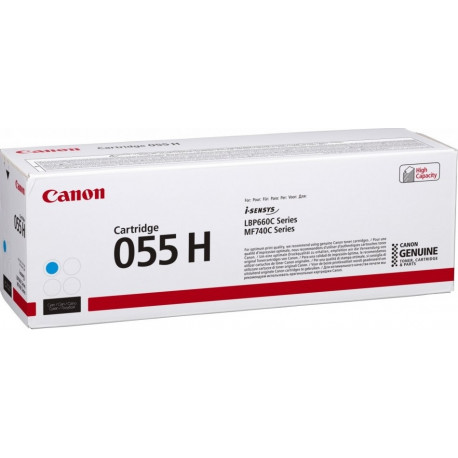 Canon toner 055H 5900pgs LBP663Cdw LBP664Cx/Cdw MF742Cdw MF744Cdw MF745Cdw MF746Cx, cyan