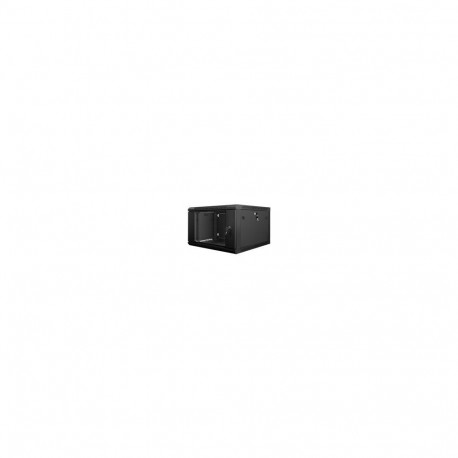 Lanberg LANBERG WF01-6606-10B Lanberg wall-mounted rack 19 demounted flat pack 6U/600x600mm black