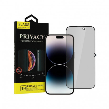 iLike Apple IPHONE 14 PRO MAX Privacy Glass Black