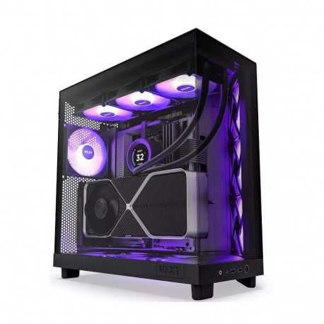 NZXT Case||H6 Flow RGB|MidiTower|Case product features Transparent panel|Not included|ATX|MicroATX|M