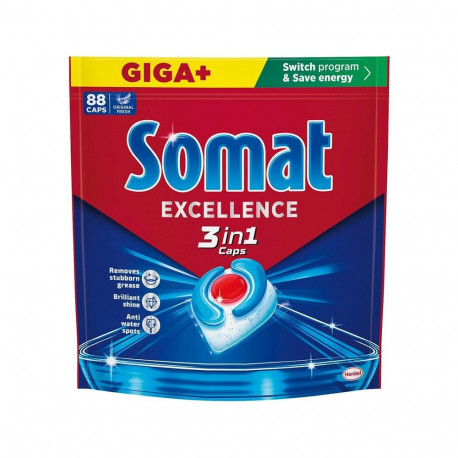 DISHWASHER CAPSULES SOMAT 3IN1 88 PCS