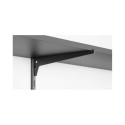SINGLE BRACKET 300 MM BLACK