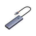 4in1 Hub Baseus  UltraJoy USB-A to USB 3.0 + RJ45 (space grey)