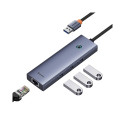 4in1 Hub Baseus  UltraJoy USB-A to USB 3.0 + RJ45 (space grey)