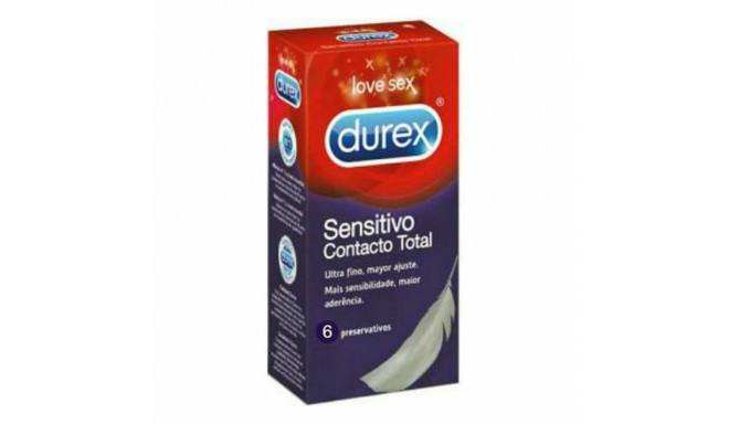 Kondoomid Durex Sensitivo Contacto Total 6 Tükid, osad 1 Tükid, osad