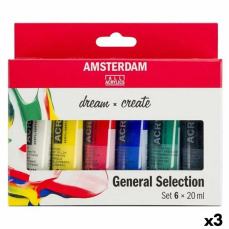 Acrylic Paint Set Talens Amsterdam Dream General Selection Multicolour 20 ml 6 Pieces (3 Units)