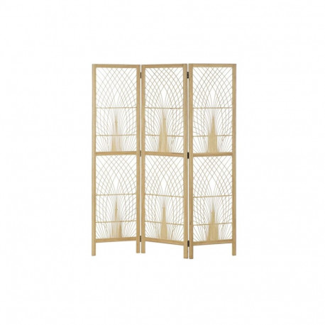 Folding screen DKD Home Decor 136 x 2,5 x 180 cm Metal Bamboo 30 x 40 cm