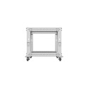 OPEN RACK 19" 9U 600X600-1100 ADJUSTABLE GREY LANBERG