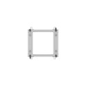 OPEN RACK 19" 9U 600X600-1100 ADJUSTABLE GREY LANBERG